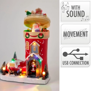 botte en forme de figurine led 26 x 14 x 34 cm