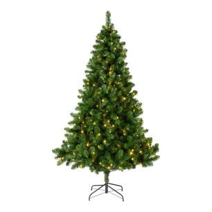 sapin de noël d'intérieur, type pin impérial avec led, ø137 x 210 cm