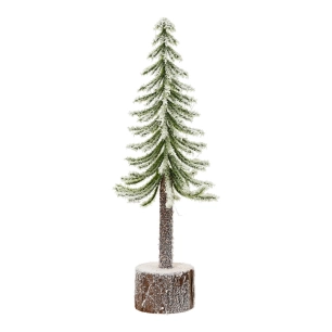 mini sapin enneigé d'intérieur