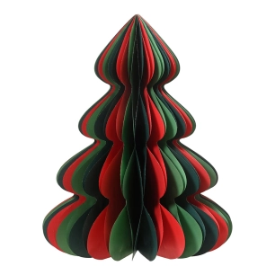 arbre en papier pailleté doré ø30 x 40 cm