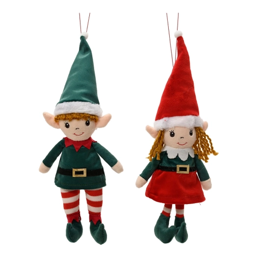 poupée elfique à suspendre, différents modèles 5 x 10 x 24 cm