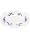 plat a servir 26x16cm blue flower retro - fine dining living