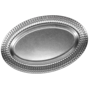 plat a servir 41x26,5cm avec bord structurã‰ antique argent serve - fine dining living