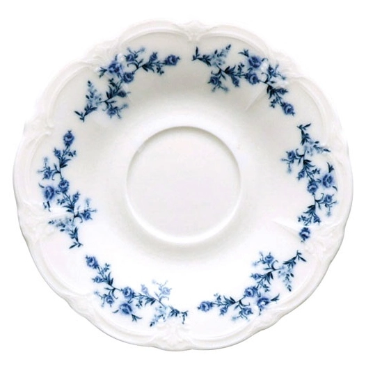 soucoupe a moka 14cm blue flower retro - fine dining living