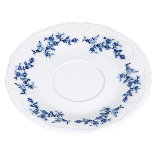 soucoupe 16,5cm blue flower retro - fine dining living