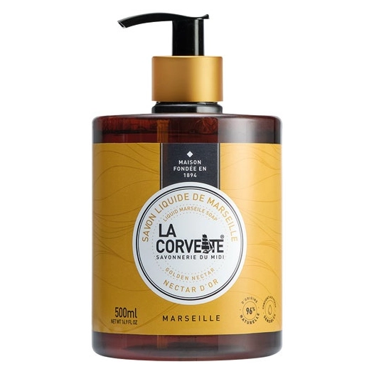 savon liquide nectar d'or 500 ml - compagnie du midi