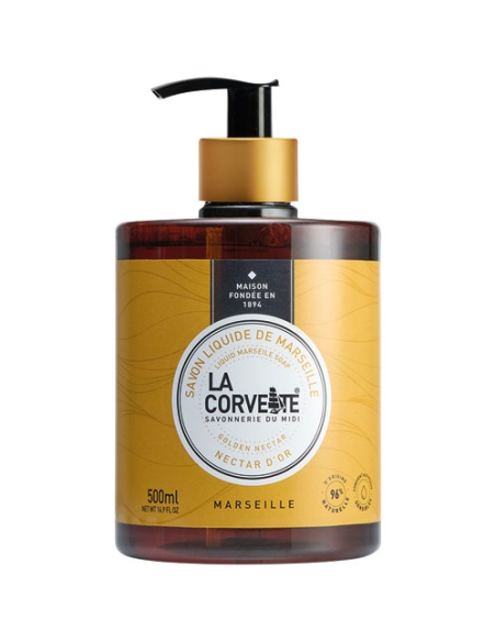 savon liquide nectar d'or 500 ml - compagnie du midi