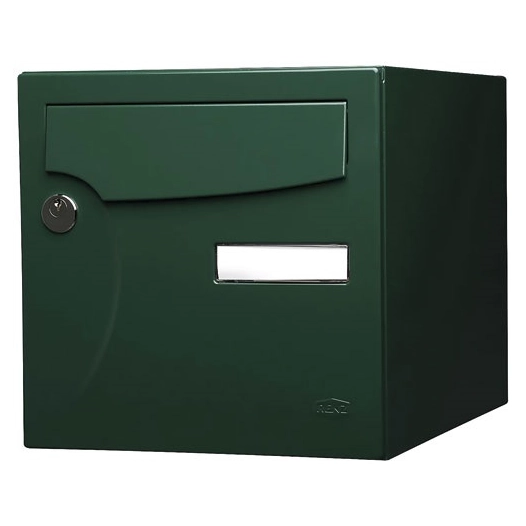 boite aux lettres normalisee 1 porte exterieur verte - wsab logistique