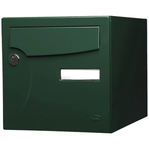 boite aux lettres normalisee 1 porte exterieur verte - wsab logistique
