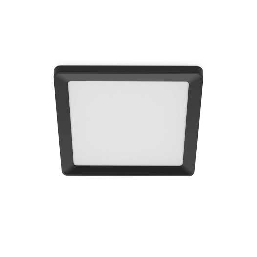 plafonnier carré noir, 13 w, 1550 im, 2200-6500 k, 295 x 37 x 295 mm