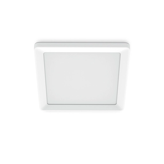 plafonnier carré blanc, 13 w, 1550 im, 2200-6500 k, 295 x 37 x 295 mm