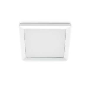 plafonnier carré blanc, 13 w, 1550 im, 2200-6500 k, 295 x 37 x 295 mm