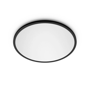 plafonnier rond noir, 22 w, 2900 lm, 2200-6500 k, ø421 x 24 mm
