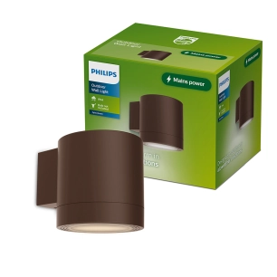 applique d'extérieur led fylx, 5 w, marron