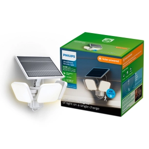 lampe de sécurité solaire zyren, blanche, 24,5 w, 4000/50 lm, 5000 k