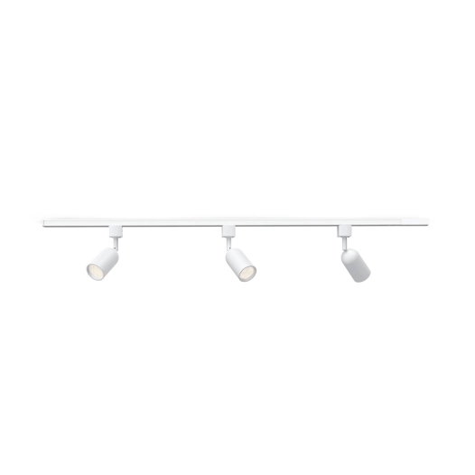 système de rail easylink avec 3 projecteurs shea 5 w, couleur blanche