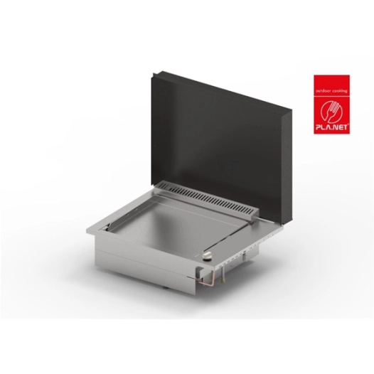 plancha oasi 55 lisse + couvercle noir - planet outdoor