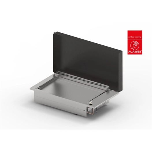 plancha oasi 80 lisse + couvercle noir - planet outdoor