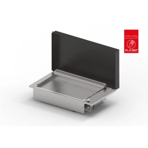 plancha oasi 80 lisse rainurã©e + couvercle noir - planet outdoor