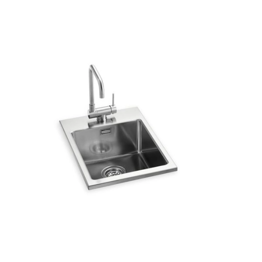 evier inox encastrable40 + couvercle noir - planet outdoor