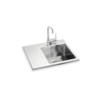 evier inox encastrable59 + couvercle noir - planet outdoor