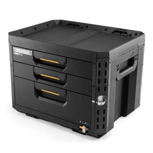 boîte à outils xl avec trois tiroirs stachtech avec serrure, 53 x 40,5 x 39,5 cm