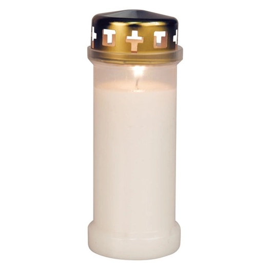 veilleuse extã©rieure blanche hauteur 175mm - ciergerie notre dame de france