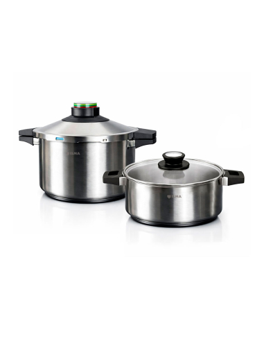 Autocuiseur ELMA Prêst Duo Lot 2 autocuiseurs Inox 18/10 - ELMA