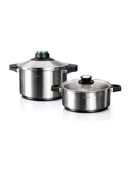 Autocuiseur ELMA Prêst Duo Lot 2 autocuiseurs Inox 18/10 - ELMA