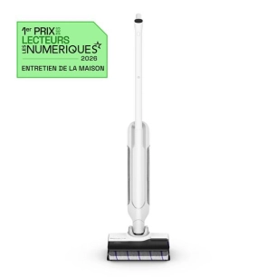 aspirateur laveur sans fil - 60 min - auto-nettoyage - sã©chage 65â°c - 0,8 kg main - blanc/argent - gpe seb france - rowenta