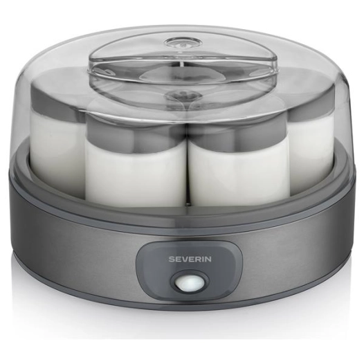 yaourtiã¨re 7 pots 150 ml - 18 w - dark inox - severin france