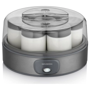 yaourtiã¨re 7 pots 150 ml - 18 w - dark inox - severin france