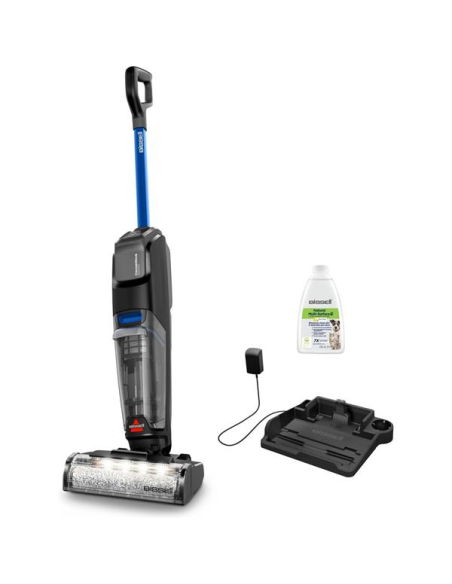 aspirateur laveur sans fil - 25 min - double rã©servoir - auto-nettoyage - led furfinder - noir/titane - arb - bissell