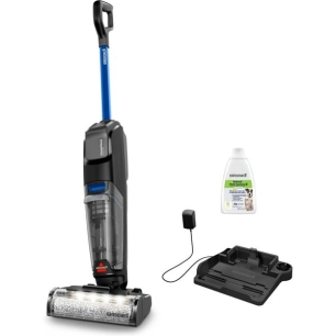 aspirateur laveur sans fil - 25 min - double rã©servoir - auto-nettoyage - led furfinder - noir/titane - arb - bissell