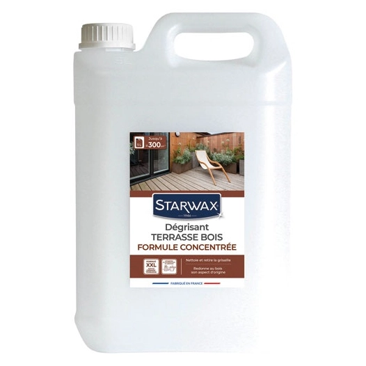 dã©grisant concentre pour terrasse en bois 5 l - brunel