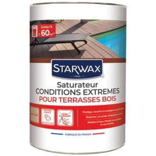 saturateur terrasses teck et bois teintã© 5 l - brunel