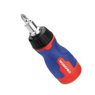 tournevis à cliquet court, 8 en 1, 115 x 37 x 36,5 mm