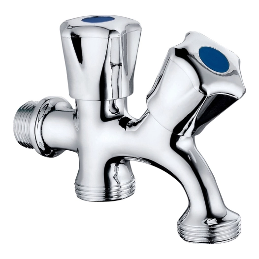 robinet lave-linge - lave-vaisselle, série basic, chromé, ½ x ¾ x ¾ po, 112 x 84,5 mm