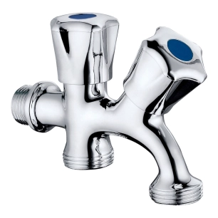 robinet lave-linge - lave-vaisselle, série basic, chromé, ½ x ¾ x ¾ po, 112 x 84,5 mm