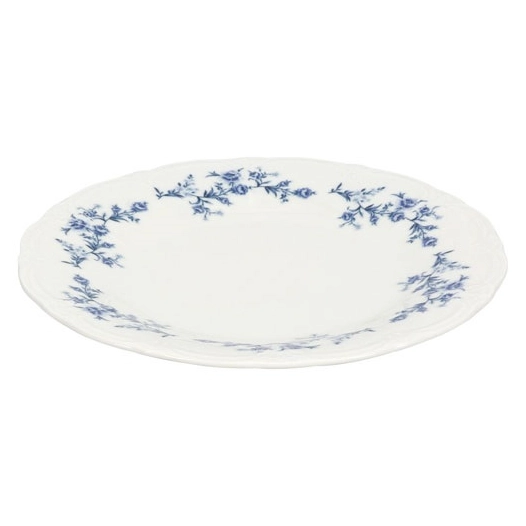 assiette plate 20,5cm blue flower retro - fine dining living