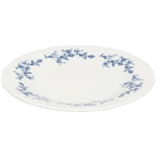 assiette plate 20,5cm blue flower retro - fine dining living