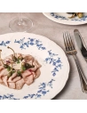 assiette plate 20,5cm blue flower retro - fine dining living