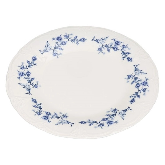 assiette plate 27cm blue flower retro - fine dining living