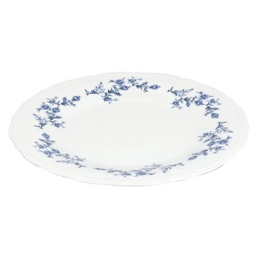 assiette plate 32cm blue flower retro - fine dining living
