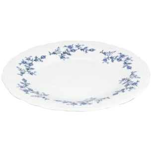 assiette plate 32cm blue flower retro - fine dining living