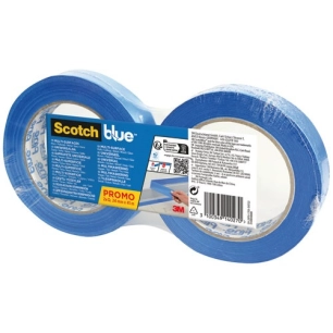 ruban de masquage premium bleu 24 mm x 41 m lot de 2 - gpi 3m bricolage et batiment