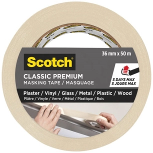 ruban de masquage classique 36 mm x 50 m - gpi 3m bricolage et batiment