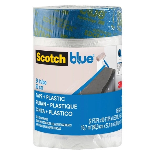 recharge bache de protection peinture 27 m x 600 mm - gpi 3m bricolage et batiment