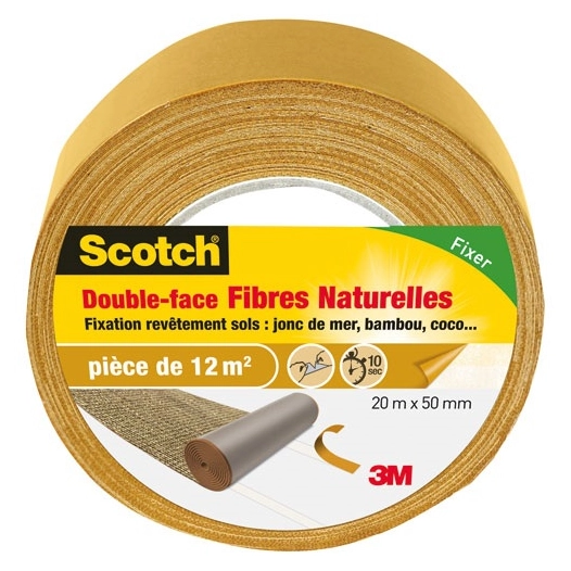 ruban double face revetements de sols 50 mm x 20 m - gpi 3m bricolage et batiment