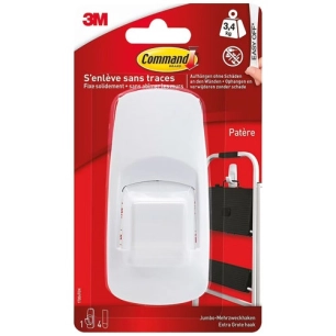 patere adhesif blanc - gpi 3m bricolage et batiment